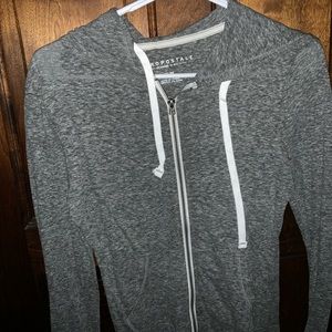 Gray Zipped Hoddie